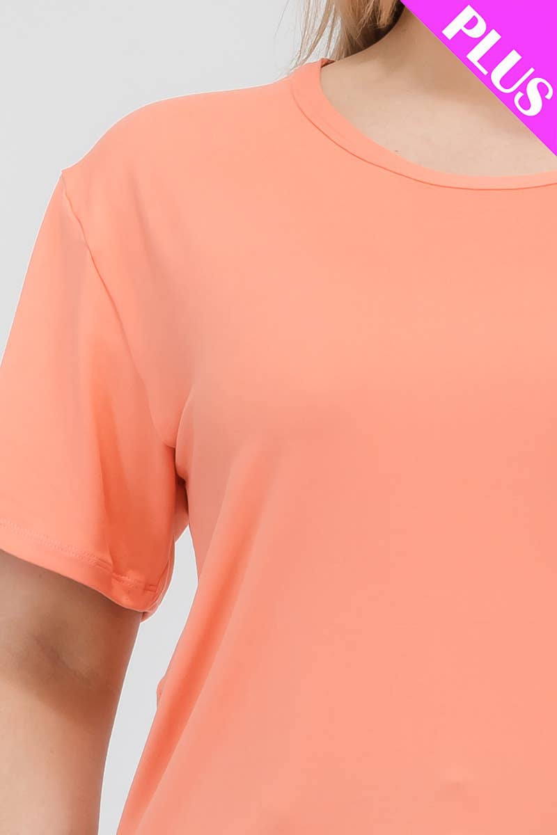 CAPELLA APPAREL - Vente T-shirt – femme - T-shirt basique à manches courtes grande taille12