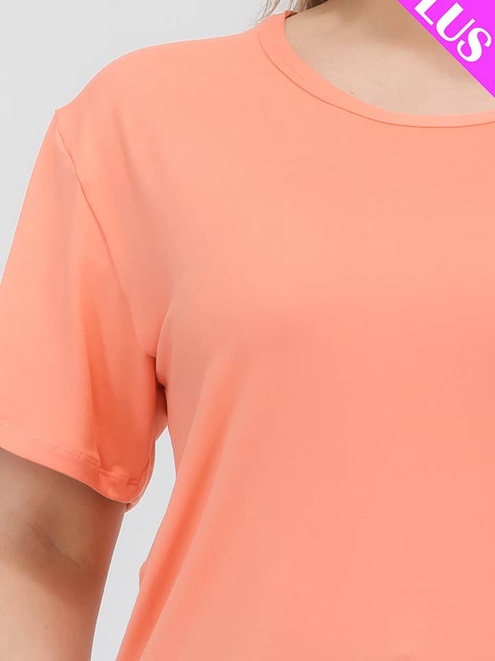 CAPELLA APPAREL - Wholesale T-Shirt - Women's - Plus Size Basic Short Sleeve T-shirt9