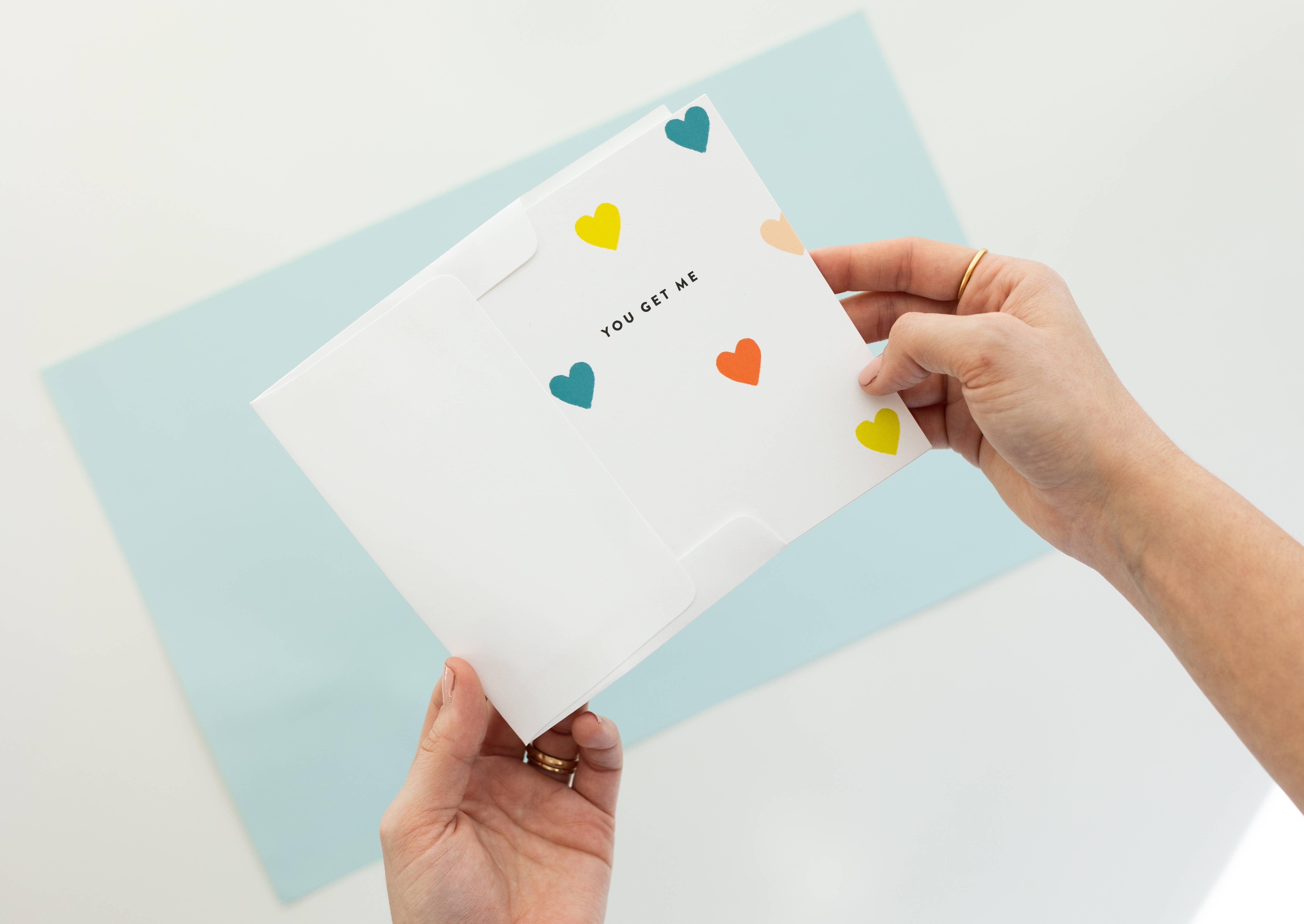 Joy Paper Co. – Cartão de amor por atacado – Cartão You Get Me1