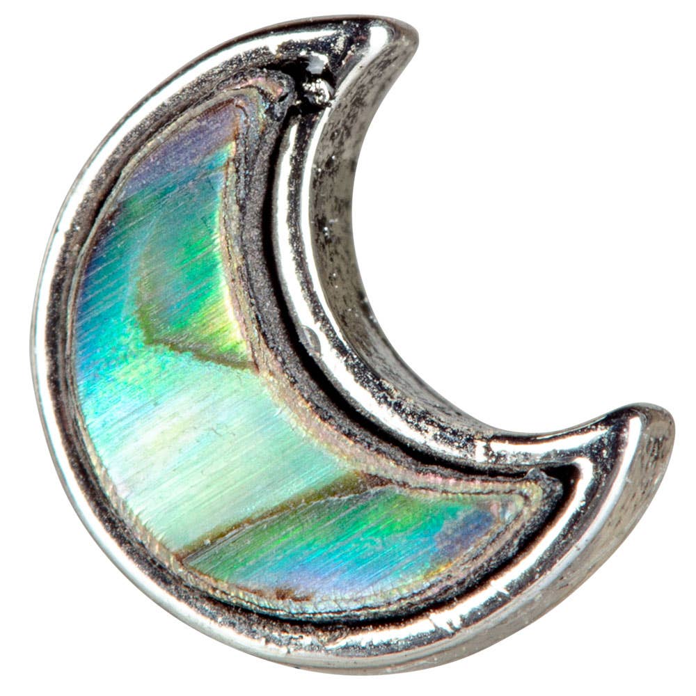 Benjamin International - Wholesale Stud/Post Earrings - ABALONE SHELL CRESCENT MOON STUDS1