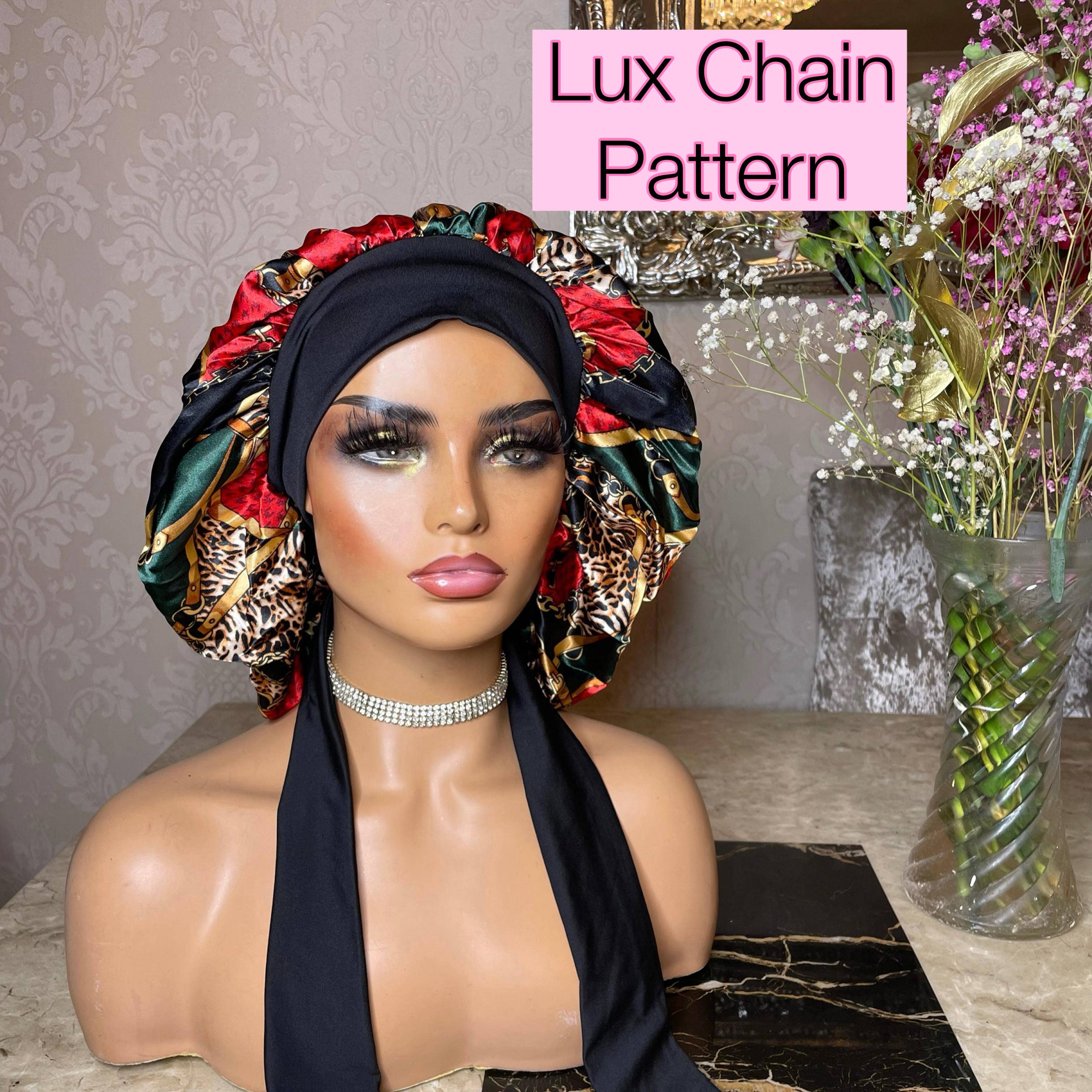 Lux Beauty Essentials Ltd - Vente Bonnet de nuit – femme - Bonnet Lux pour cheveux en satin de qualité3