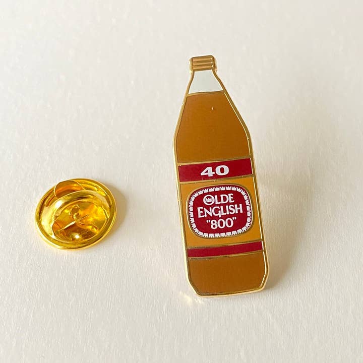Hype Pins - Wholesale Lapel Pin/Button - 40oz Old English Malt Liquor1