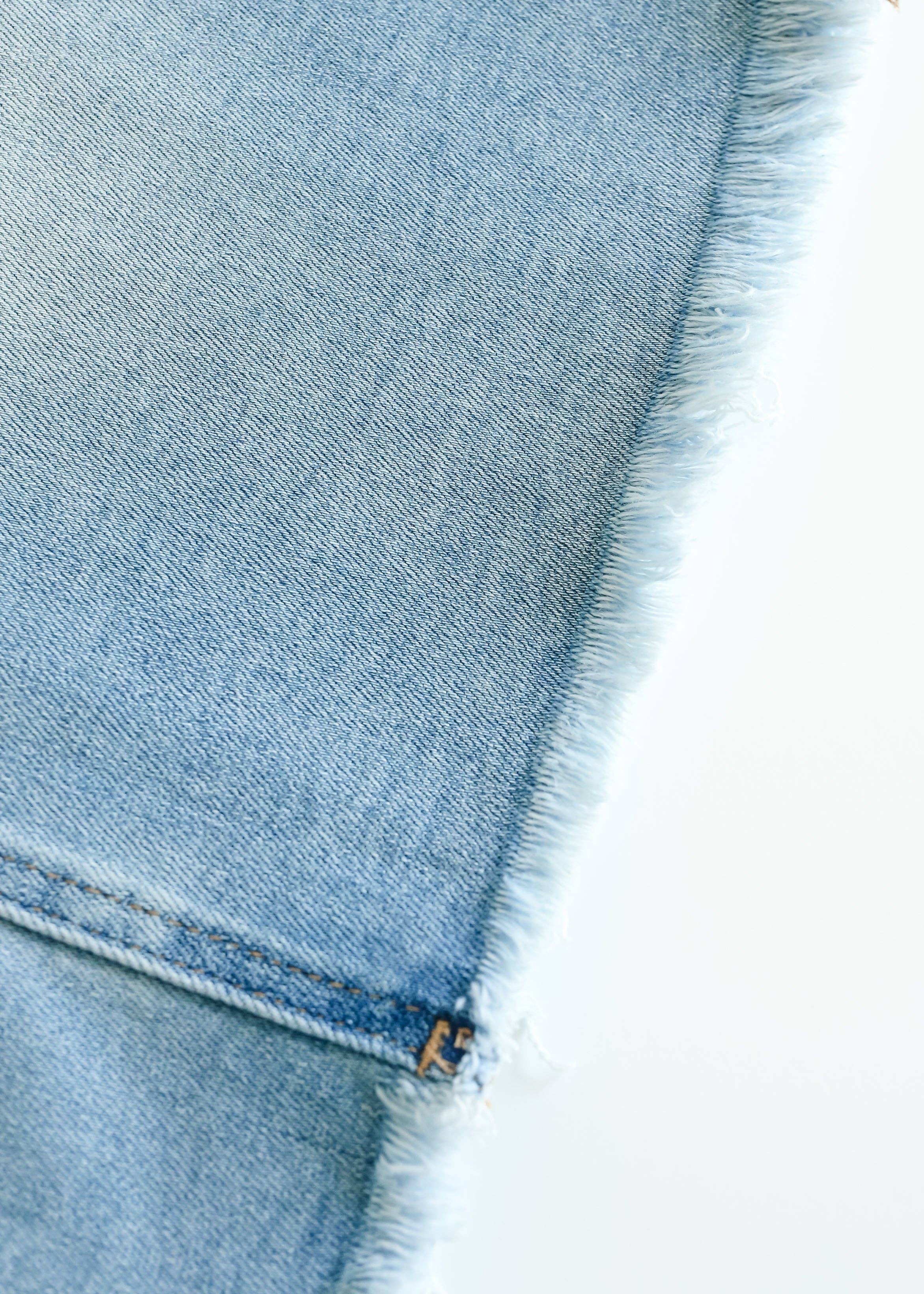 Inherit Clothing Company - Wholesale Skirt - Women's - Drew Raw Hem Midi Denim Skirt10