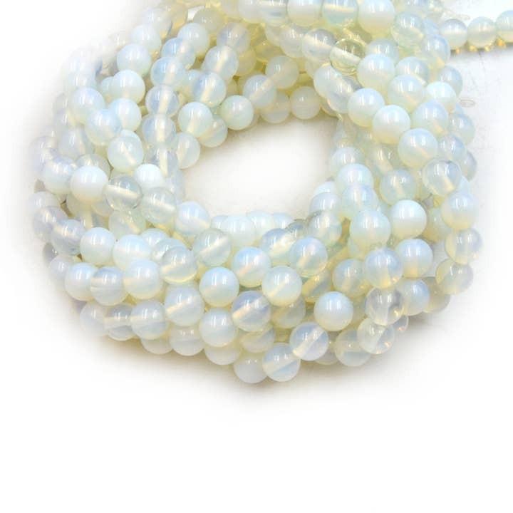 Only Beads - Wholesale Beads - Opalite Beads | Smooth Opalite Round Beads | 6mm 8mm 10mm 12mm