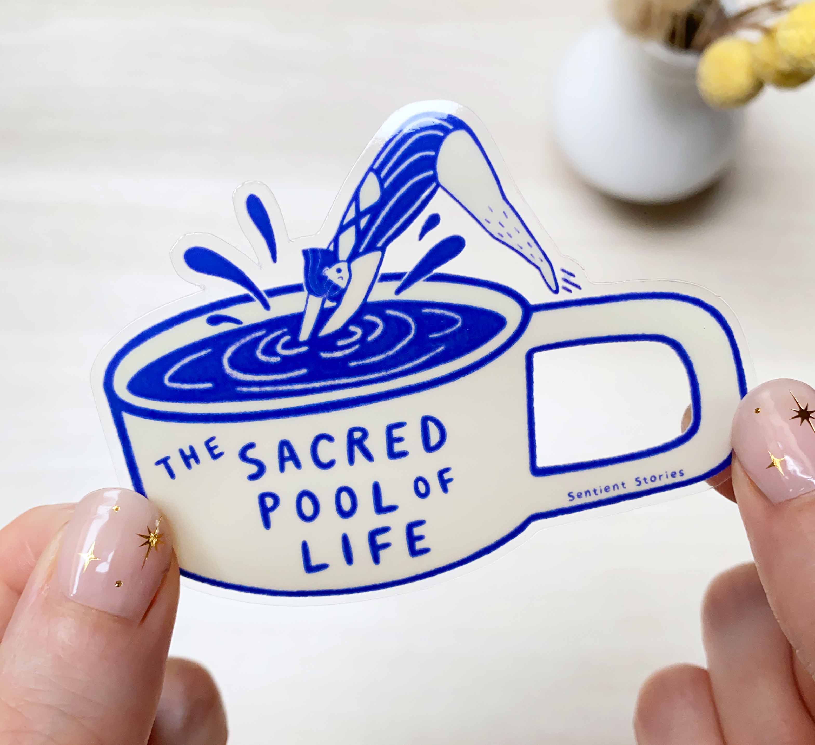Sentient Stories - Wholesale Sticker - Vinyl Sticker - Sacred Pool2