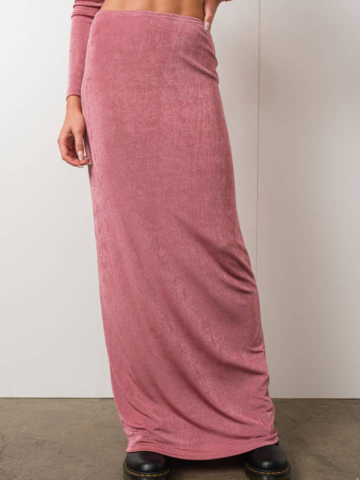 Pretty Garbage - Wholesale Skirt – Women’s - Slinky Knit Maxi Skirt – Effortlessly Chic and Boutique-Read0