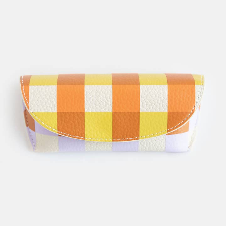 Caroline Gardner - Wholesale Eyewear cases & holders – Women's - Multi Check Flap Glasses Case0