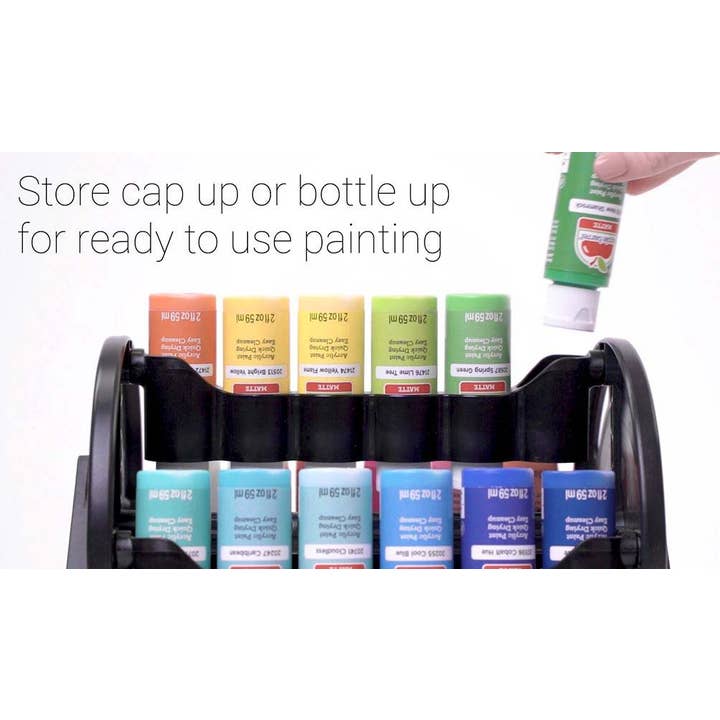 Plaid Crafts - Wholesale Bottle Rack/Holder - Plaid ® Rotational Organizer Paint Supply Storage Caddy8