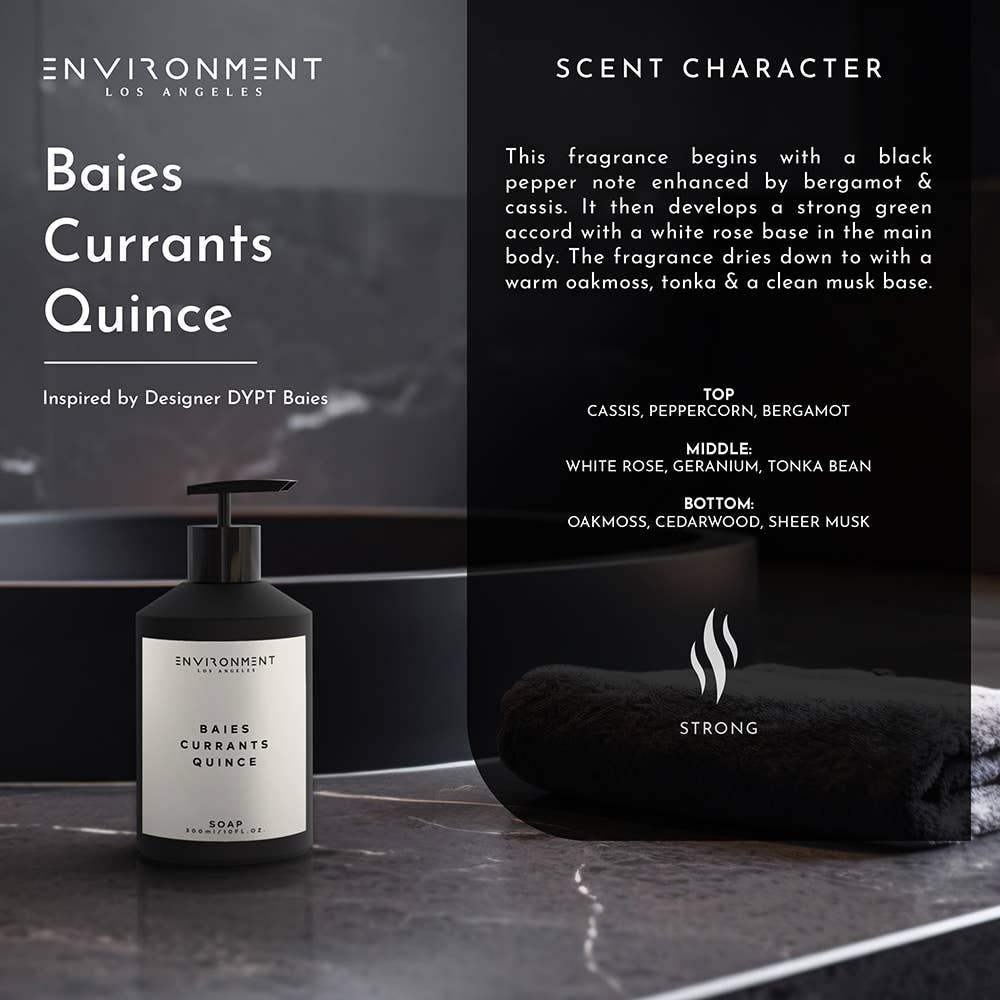 ENVIRONMENT - Vente Savons/lotions pour les mains - Savon pour les mains inspiré par Diptyque® Baies, Cassis, Coing4