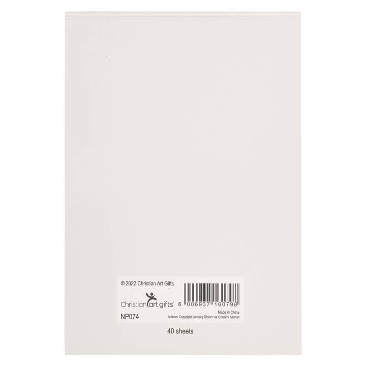 Christian Art Gifts - Wholesale Notepad - Notepad Floral All Things are Possible Matt. 19:261