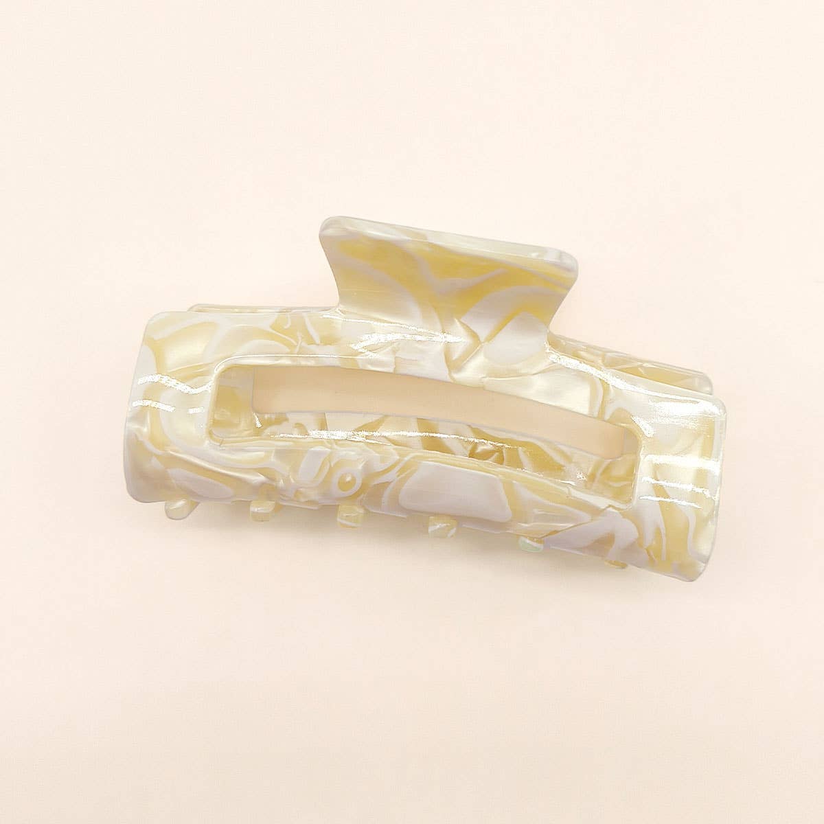 ACCITY - Wholesale Hair Clip - Women's - 3.22" Tortoise Shell Flat Women's Hair Claw Clip_CWAHA00996