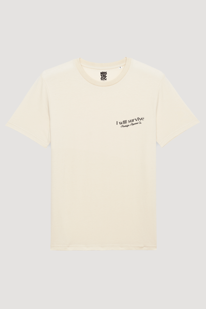 Nostalgic Apparel - Wholesale Screen Printed T-Shirt - Women's - I Will Survive | Natural Tee9