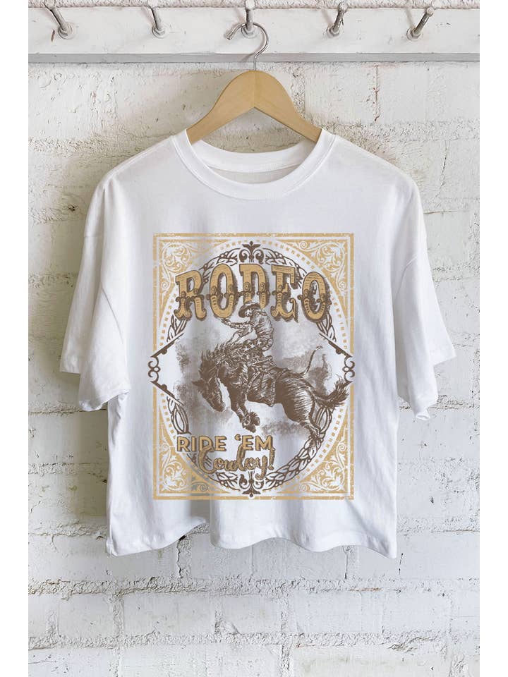 Rustee Clothing – Engroshandel T-shirt med print - Dame – HOWDY COWBOY-HÅND TRUKKET