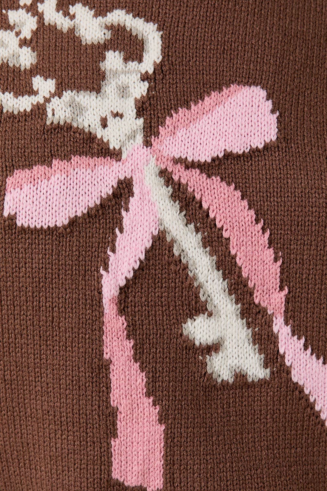 Brown MOCK NECK WIDE SHOULDER "KEY" GRAPHIC SWEATER for wholesale on Faire7