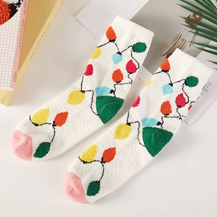 CHRISTMAS FUZZY SOCKS GIFT BOX, KSC 2614 for wholesale on Faire2