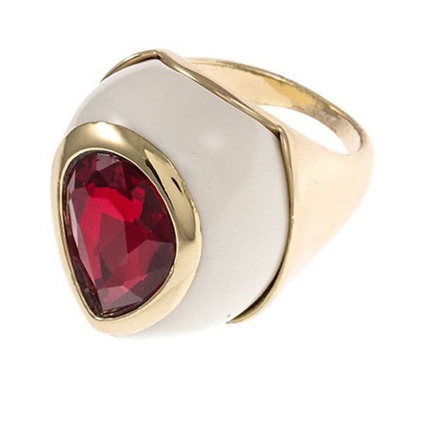 Andrea Bijoux – Großhandel Cocktail-/Statement-Ring – Akzentring mit facettiertem Stein3