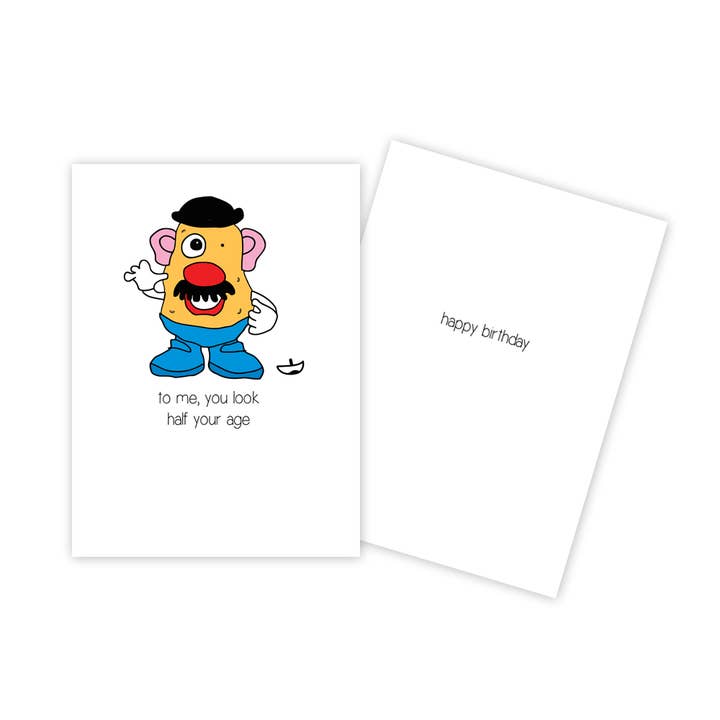 Sun Day Greetings - Wholesale Birthday Card - Mr. Potato Head Funny Birthday Card