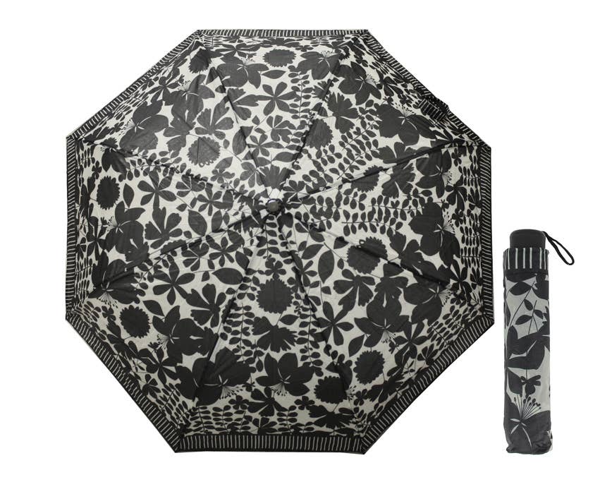 Complément Europe - Venta al por mayor Paraguas - Unisex - Paraguas corto de apertura manual con diseño floral y líneas 2322906090