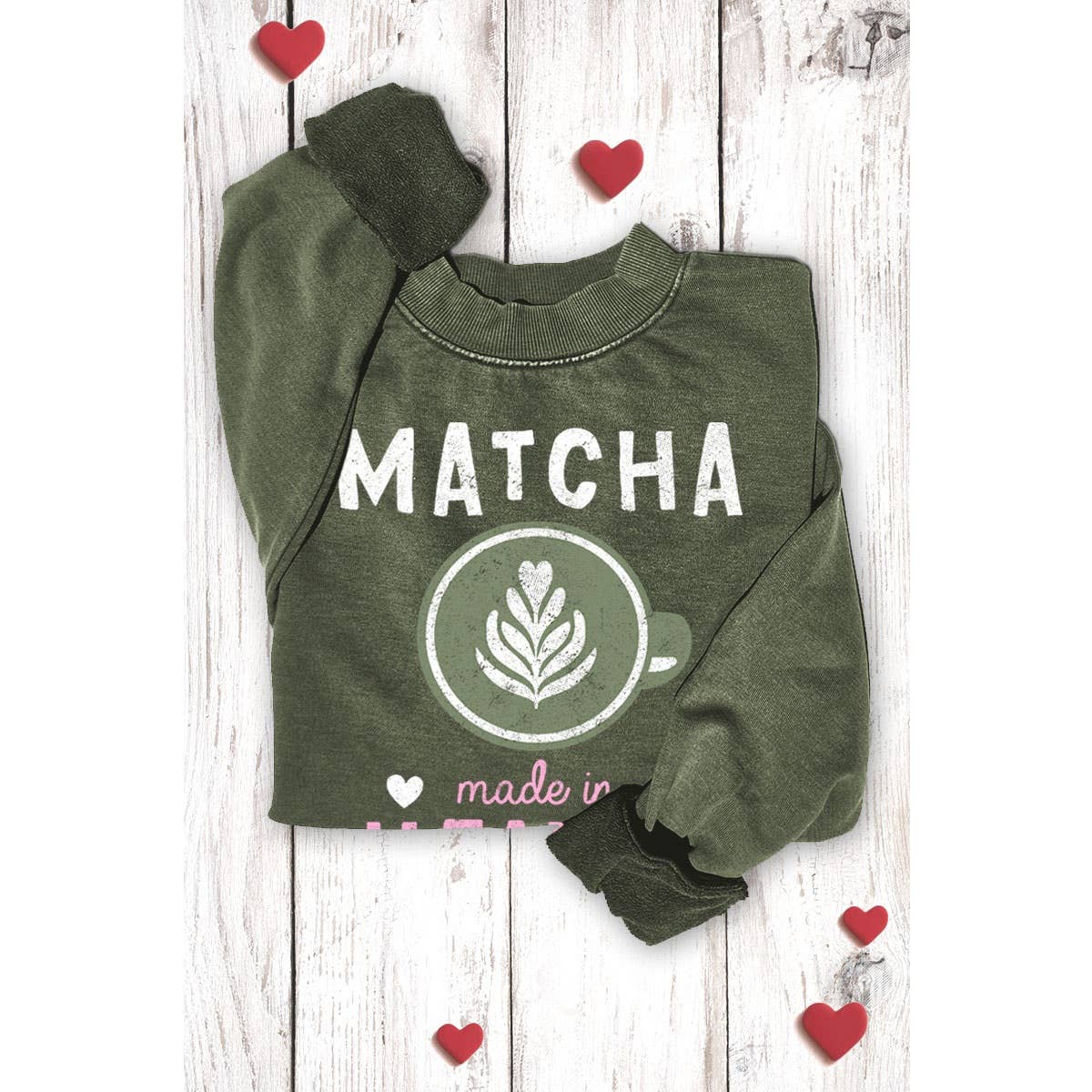 HRTandLUV - Wholesale Sweatshirt - Women's - MATCHA MINERAL GRAPHIC SWEATWHIRTS8