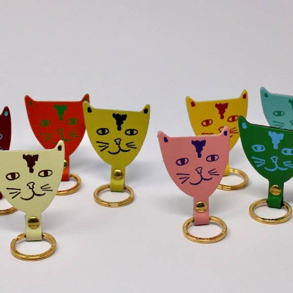 Cat Head Key Fob for wholesale by Ark Colour Design