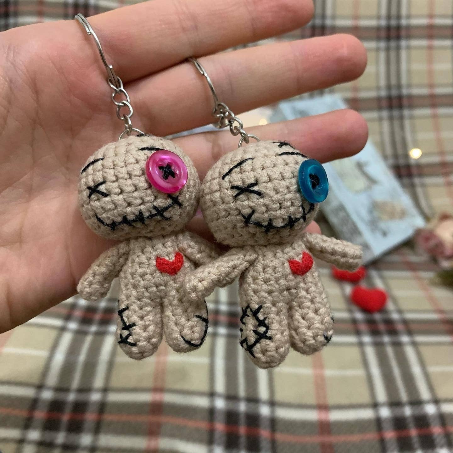 TOMOPOD LLC - Wholesale Keychain - Women's - Cute Voodoo Doll Crochet,  Tiny Voodoo Doll Amigurumi 4