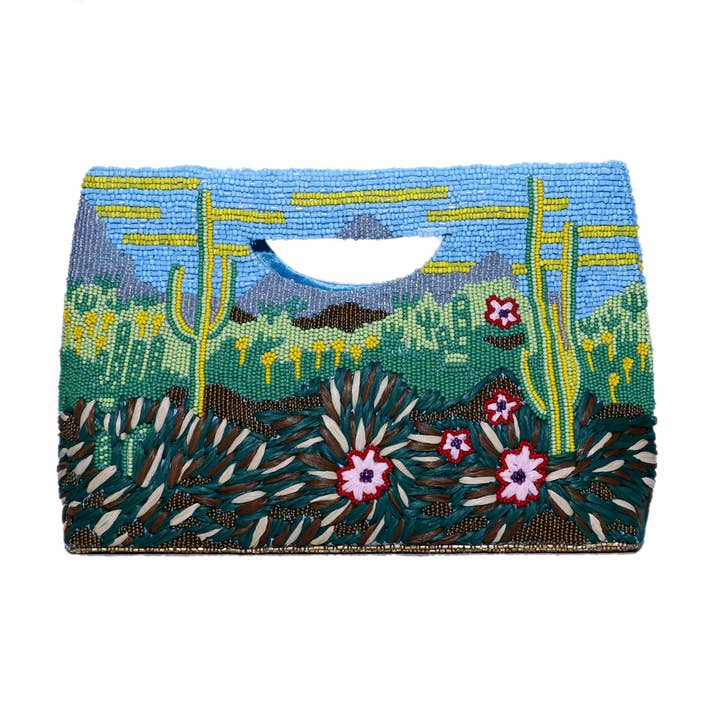 Cactus cut out clutch for wholesale by Tiana Designs