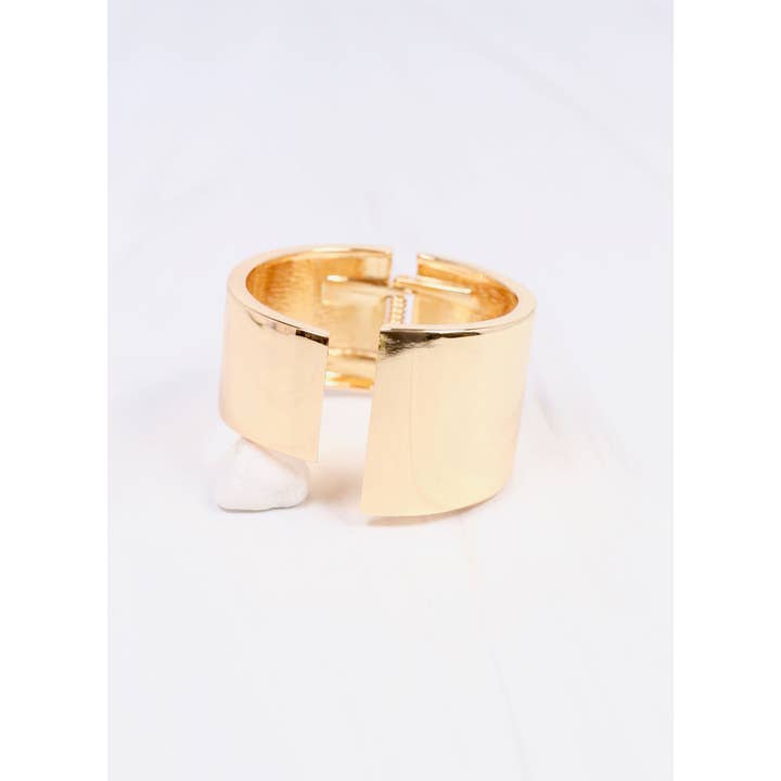 Caroline Hill - Wholesale Cuff Bracelet - Tomlinson Cuff Bracelet SHINY GOLD
