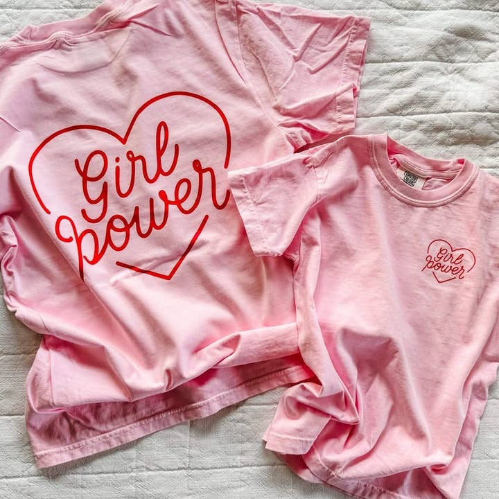 Meisjeskracht - Mama & Ik CC Blossom T-shirt Set voor wholesale door Little Mama Shirt Shop