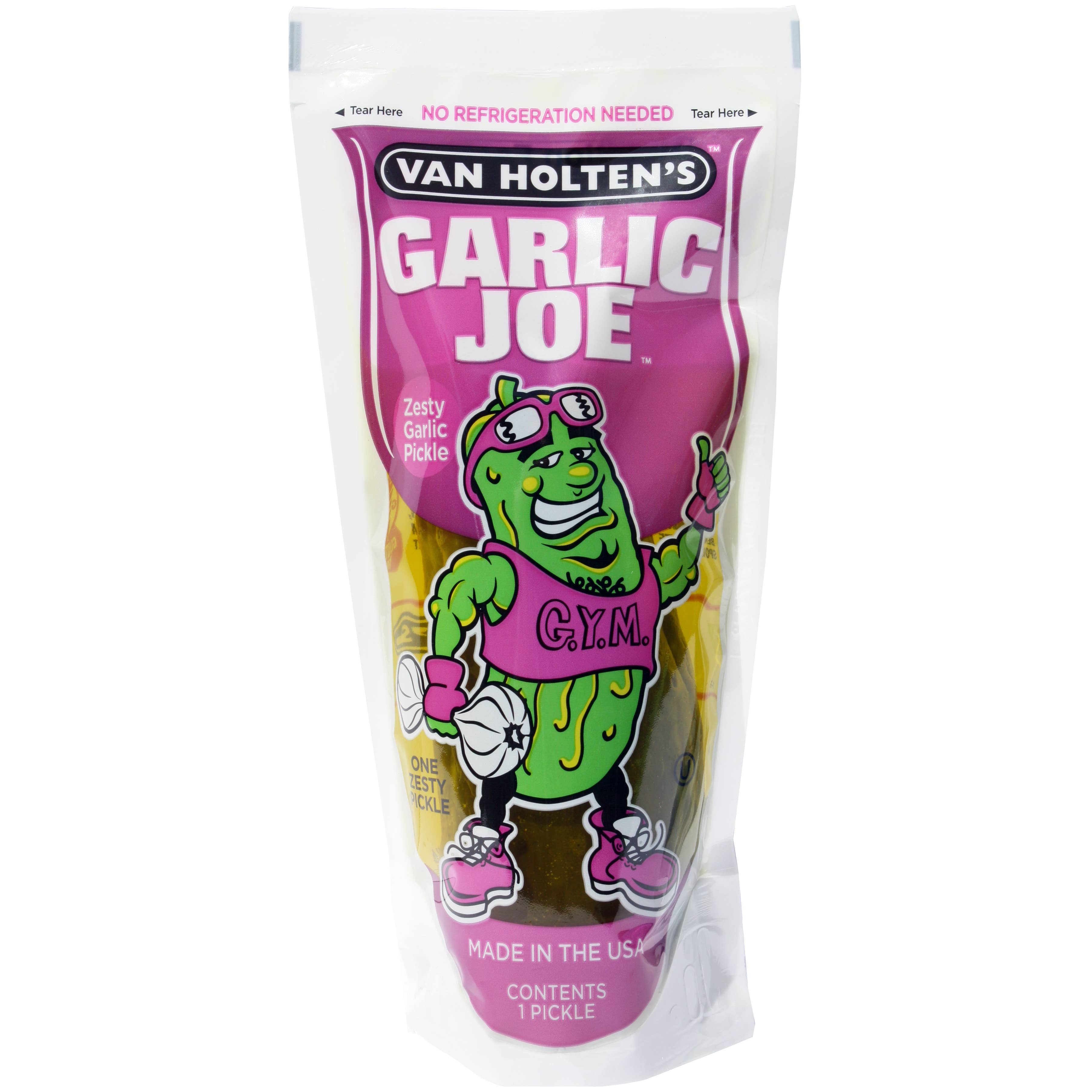 Grandpa Joe's Candy Shop - Wholesale Pickled Vegetables - Van Holten's Garlic Joe Pickle Pouch, 12ct1