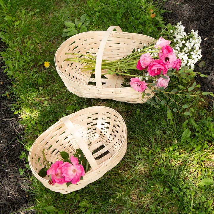 Small Woodbury Basket for wholesale by Woven America