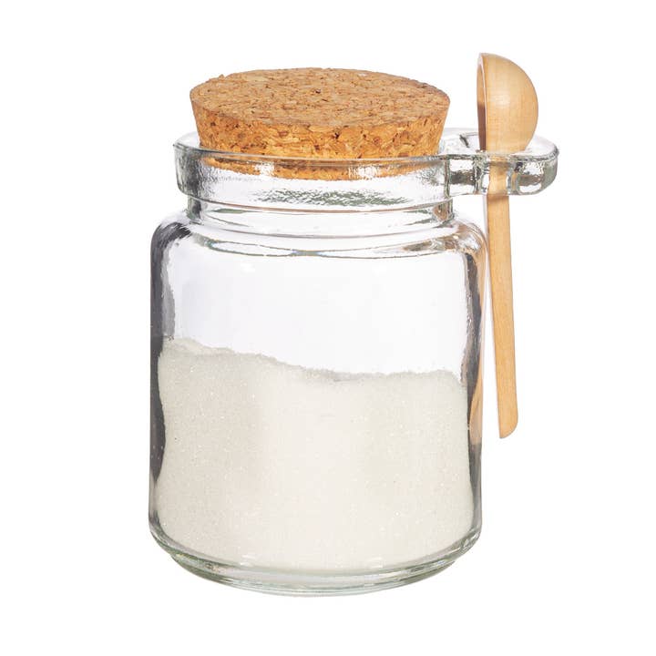 Sass & Belle Europe - Wholesale Jar - Small Jar with Cork Lid and Spoon