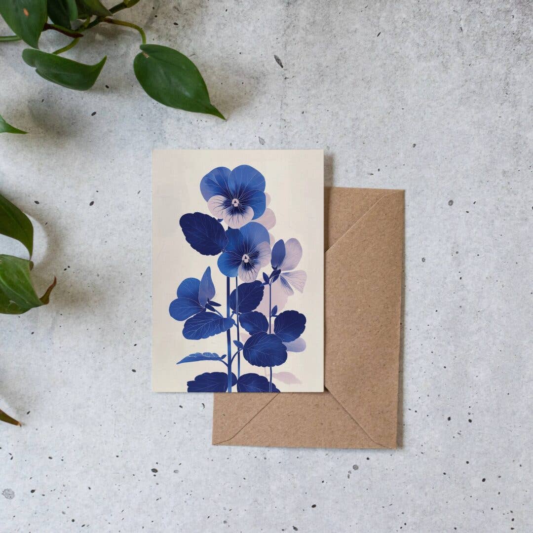 Botanopia - gifts , decor and cards for plant lovers - Wholesale Birthday Card - Viola | Everyday Greeting Card | birth month flower birthday4