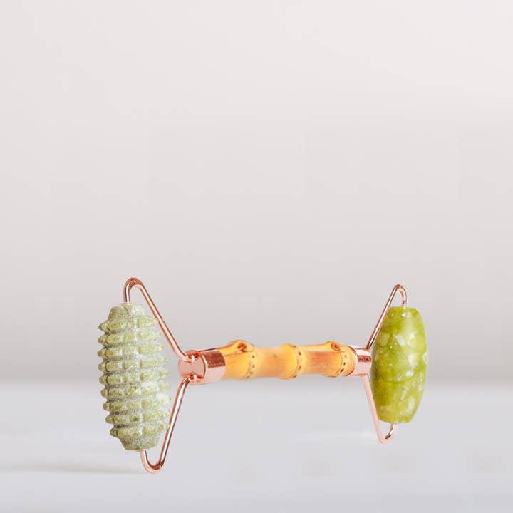 Bamboo Root Jade Facial Roller for wholesale by Lola Severina
