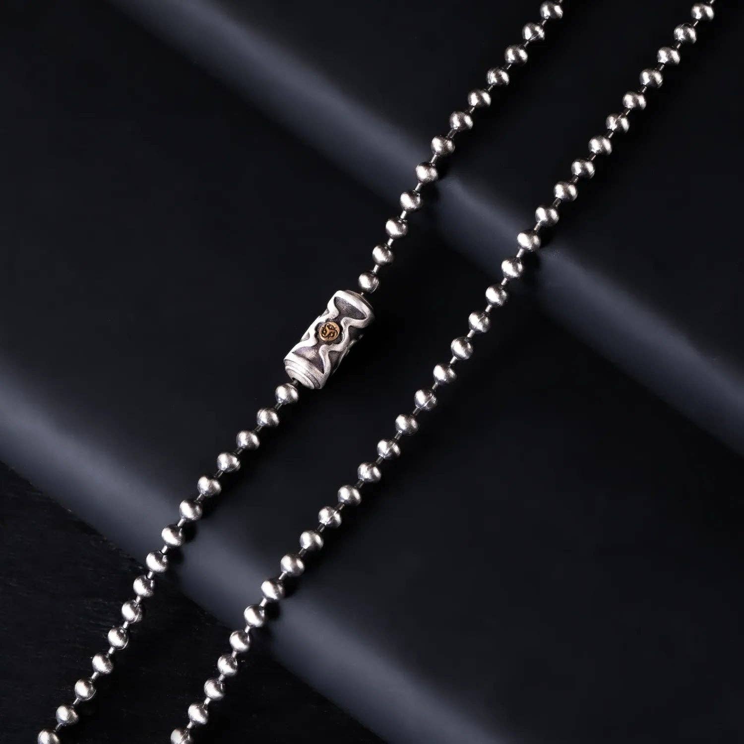 Coppertist.wu - Venta al por mayor Collares de cadenas y eslabones - Collar con cadena de bolas Ruyi, 3 mm6