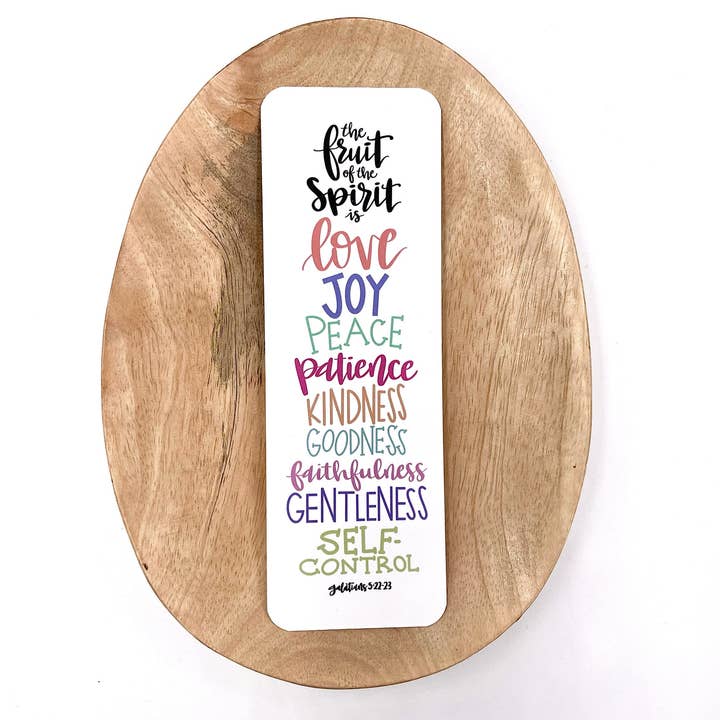 Marcador de Escrituras del Fruto del Espíritu Gálatas 5:22-23 para venta al por mayor de Living Vertical Shop