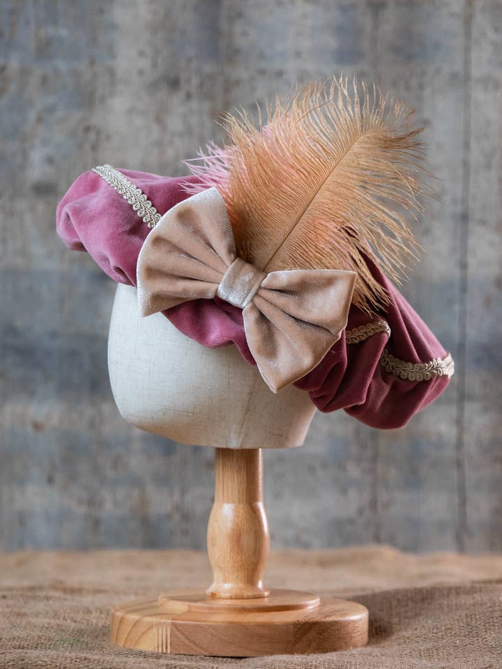 Pietenmütze altrosa mit Schleife (Kopieren) für den Großhandel von Leuvies