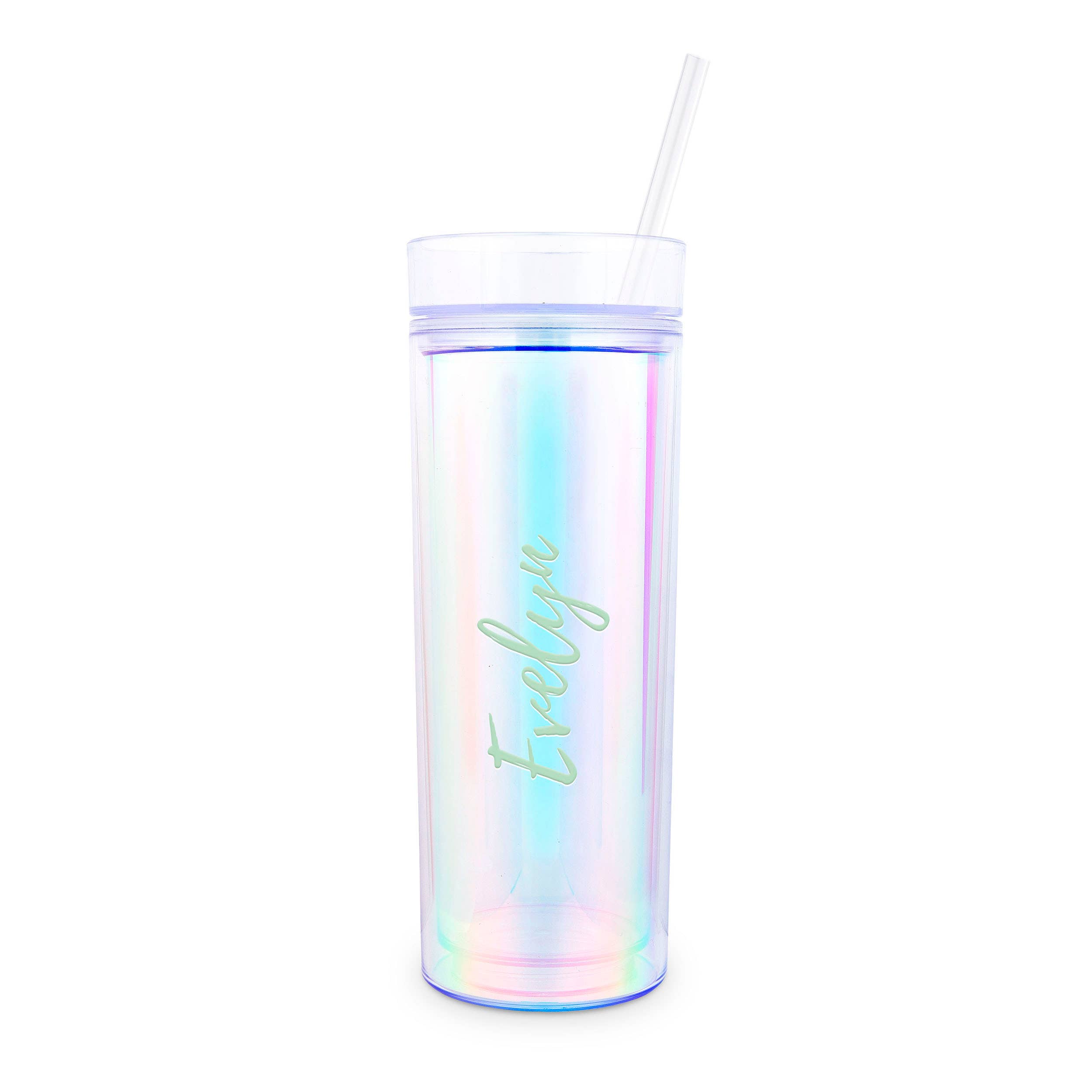 Weddingstar Inc. – wholesale Insulated mug/tumbler – 17 oz. Insulated Plastic Drink Tumbler - Calligraphy5