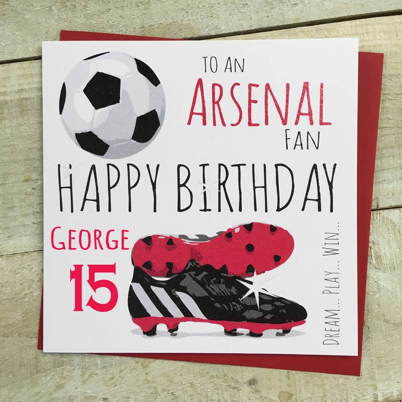 White Cotton Cards – wholesale Birthday card – Happy Birthday To An Arsenal Fan (FFP2)3