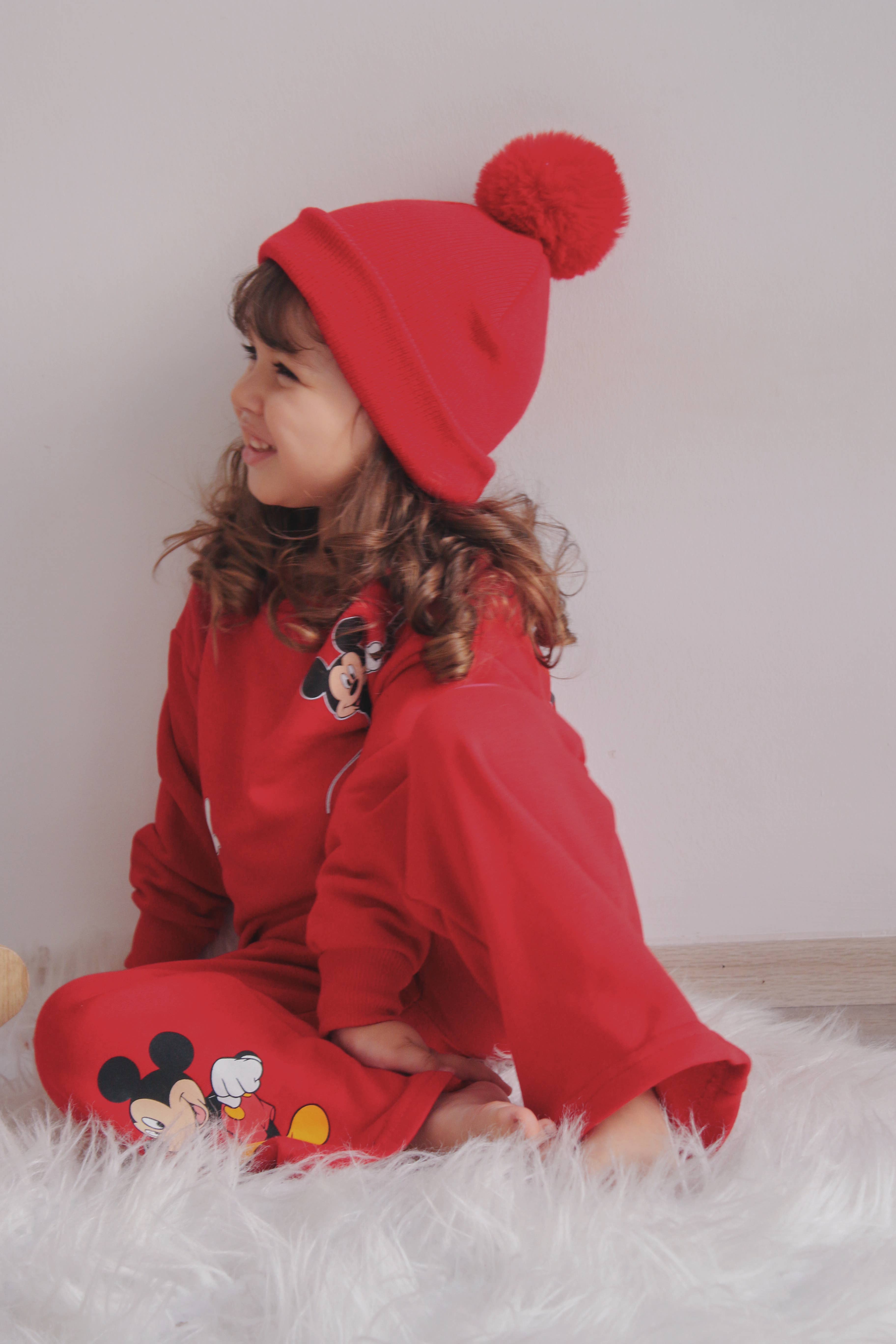 Himmelberg Baby – wholesale Mössa - Barn – Röd Singel Pom Pom Baby-/Barnmössa 0-8 år21