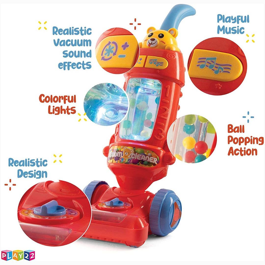 Play22 - Wholesale Toy set – Kids - Kids Vacuum Cleaner Toy for Toddler with Lights & Sounds 1