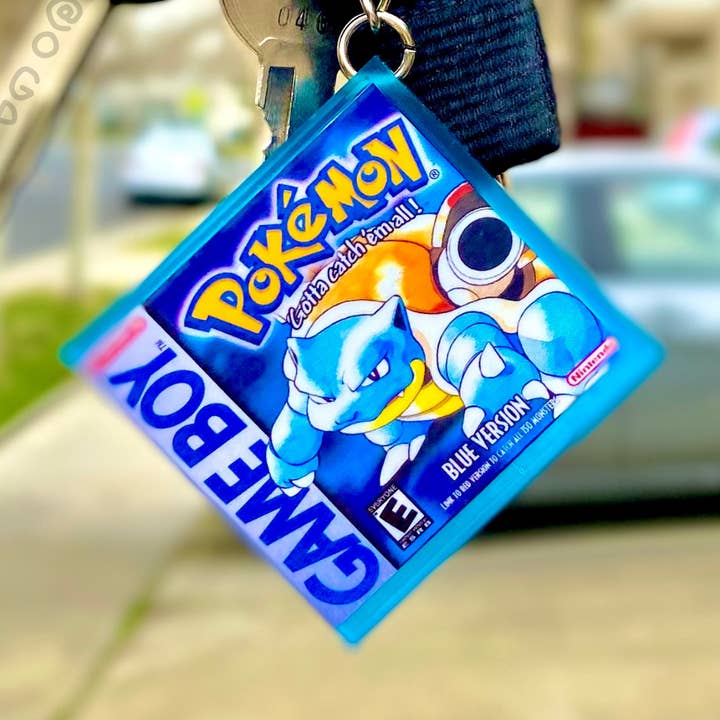 Retro Video Game Box Art inspired novelty keychains for wholesale by OGPokerus x Shop Me Senpai