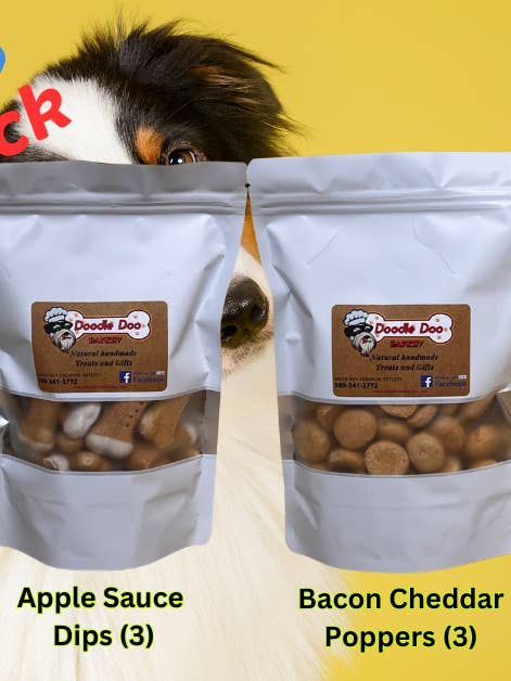 Doodle Doo Handmade Bulk Treats 1/2 lb Bag- Starter Pack for wholesale by Doodle Doo Bakery