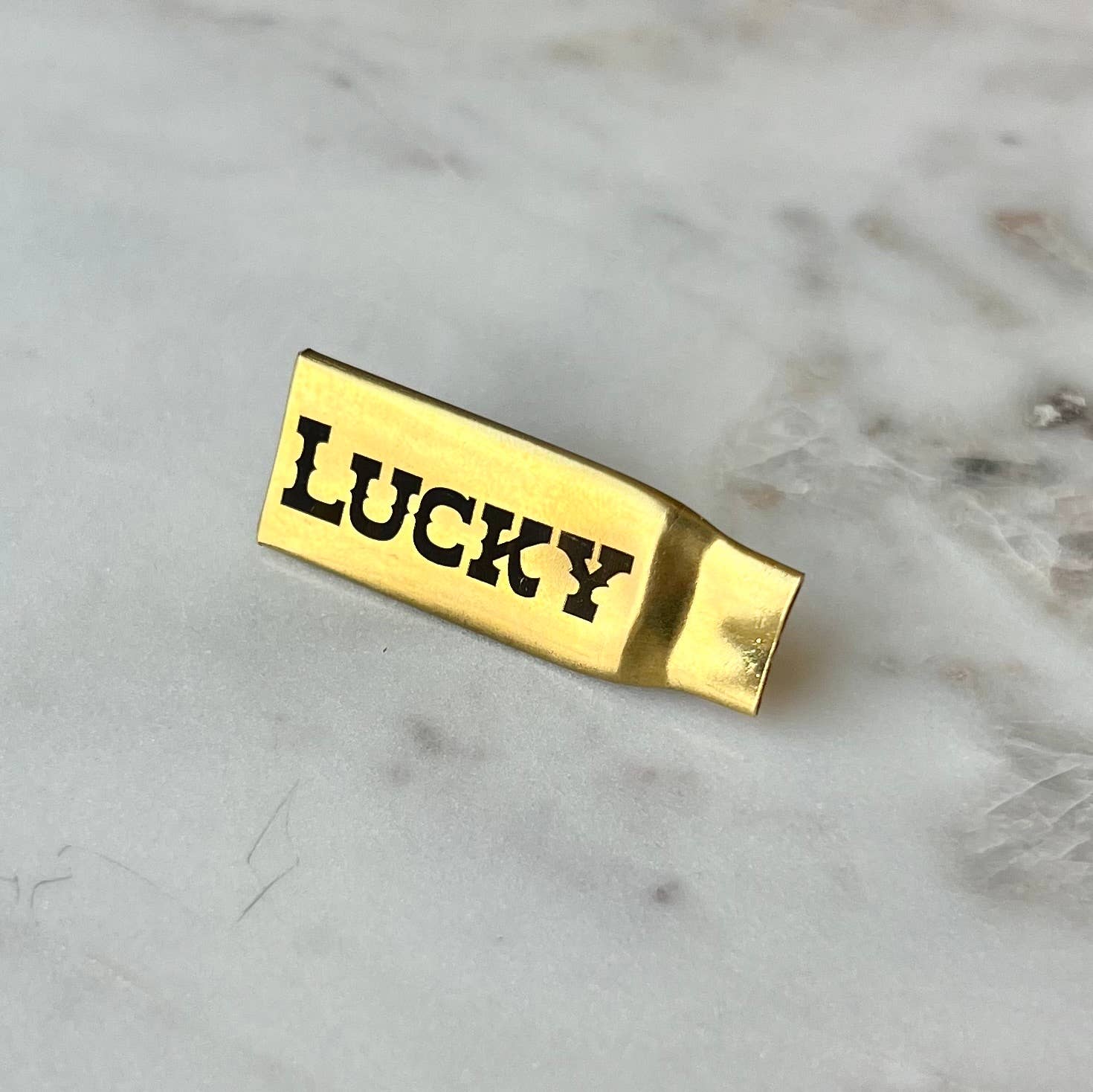 Brand Dandee - Wholesale Brooch - Smashed bullet casing lapel pin - LUCKY1