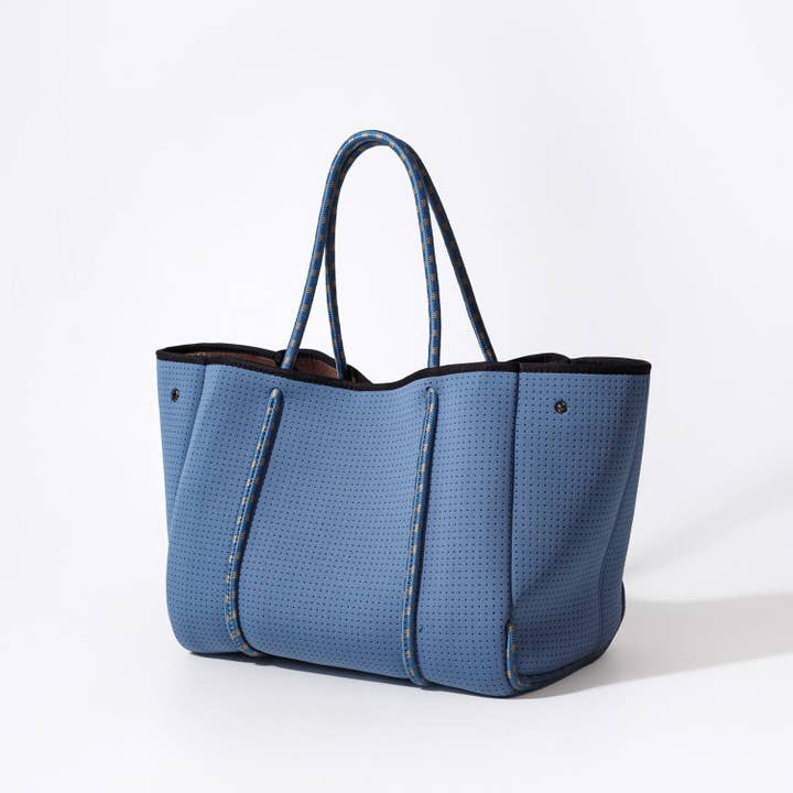 Pop Ups Brand - Wholesale Tote Bag - Women's - LARGE NEOPRENE TOTE BAG STORMY BLUE2
