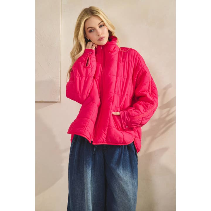 Veveret – wholesale Jacket – Women's – Zip Up Packable Puffer Jacket12