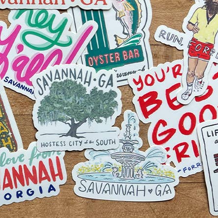 L. R. Fern - Wholesale Sticker - Forsyth Fountain Savannah Sticker1