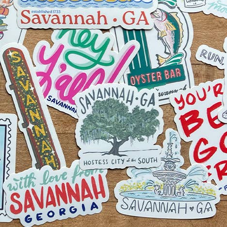 L. R. Fern - Venta al por mayor Pegatina - Pegatina de la Ciudad Anfitriona Savannah2