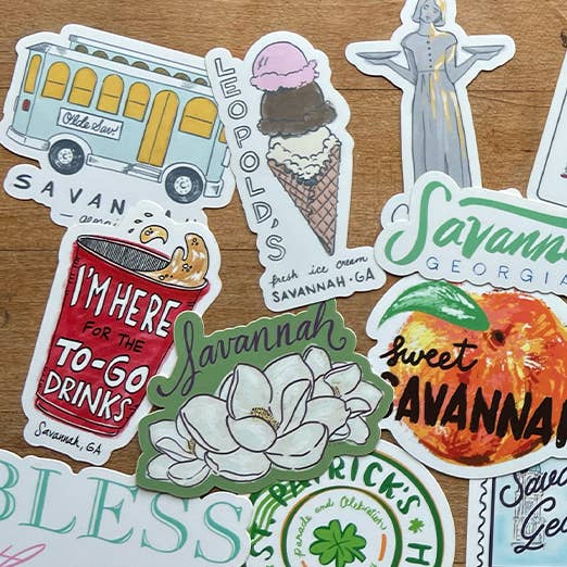L. R. Fern - Wholesale Sticker - Savannah Trolley Sticker2