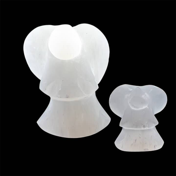 Quasar Gems USA - Wholesale Spiritual Stone/Crystal - Selenite Angel 6cm 10cm 12cm2