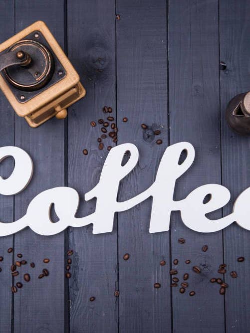 Placa de café para cozinha bar sala de estar decoração de casa por atacado de Woodinout